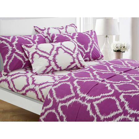 CHIC HOME Rosamie Lavender Queen 6 Pieces Sheet Set, 6PK SS3187-US